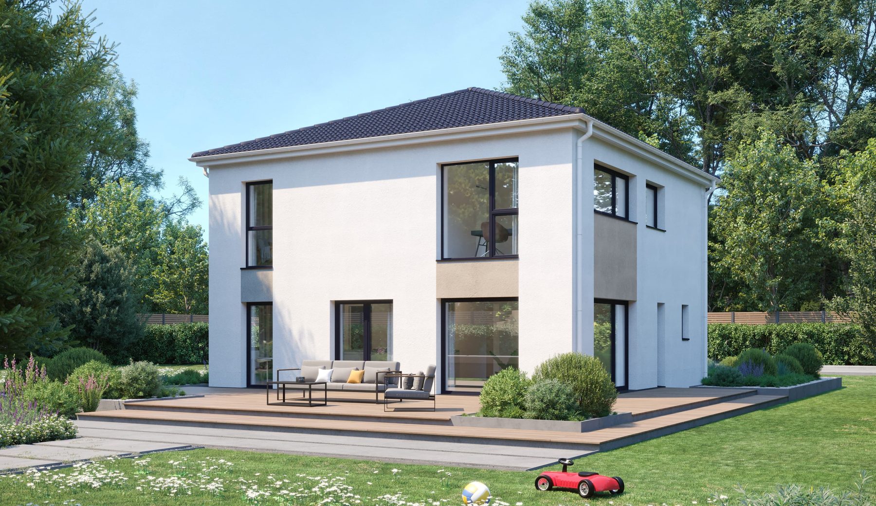 Family 157 V1: Gartenansicht (Visualisierung)